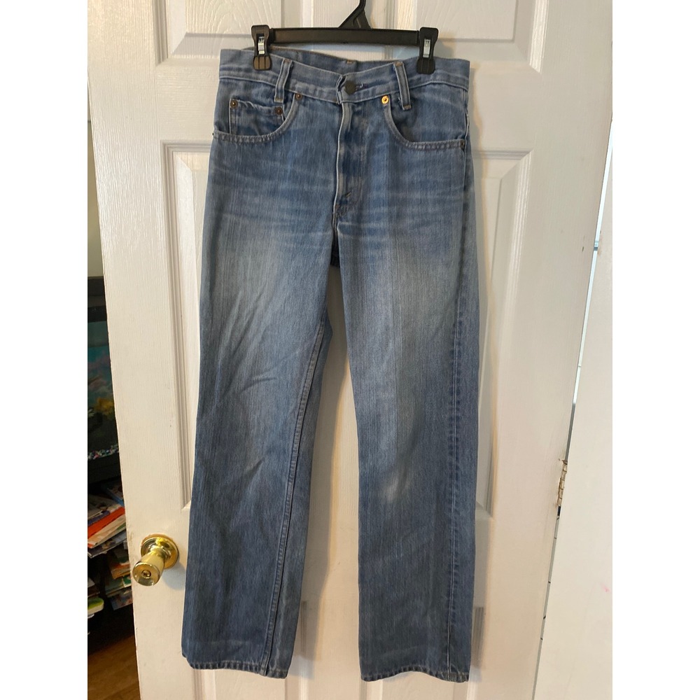 Vintage Levis 517 Bootcut Jeans Medium Wash Denim 28x32 717-0917